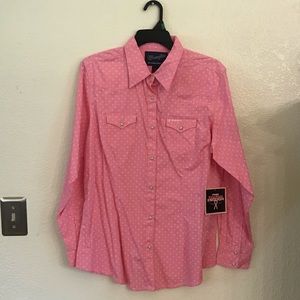 Wrangler Ladies Pink Top Large
